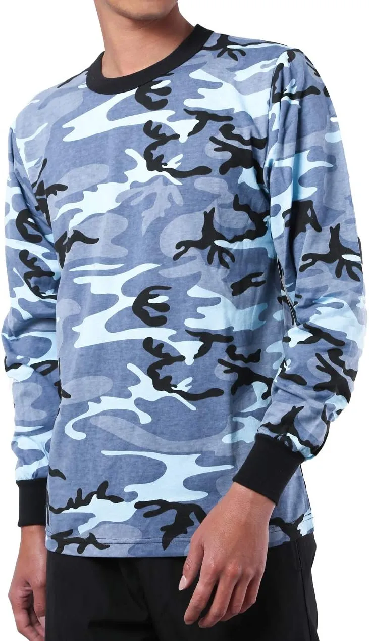 BACKBONE Mens Army Military Gym Training Outdoor Hunt Camp Camouflage Long Sleeve Tee T-Shirt