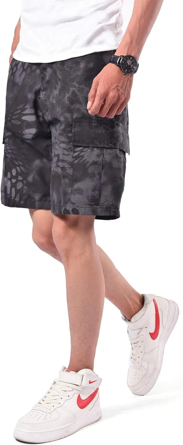 Backbone Mens Army Tactical Military BDU Shorts Work Fishing Camping Casual Camouflage Cargo Shorts