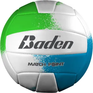 Baden Match Point Cushioned Synthetic LeatherOutdoor Recreation Backyard Volleyball   College Camp Ball All Ages Official Size 5