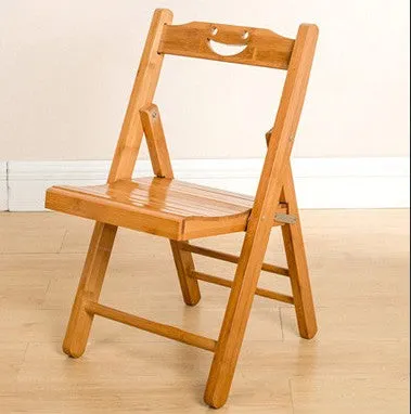 Bamboo Folding Stool Chair Strong Portable Fishing Rest Children Stool Kitchen Stool
