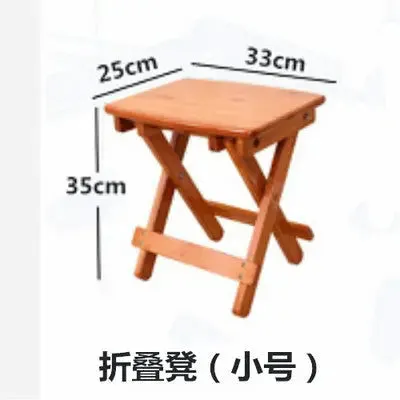 Bamboo Folding Stool Chair Strong Portable Fishing Rest Children Stool Kitchen Stool