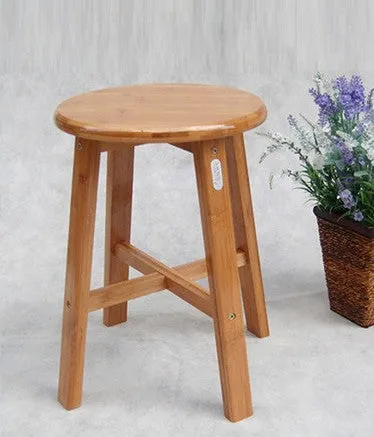 Bamboo Folding Stool Chair Strong Portable Fishing Rest Children Stool Kitchen Stool