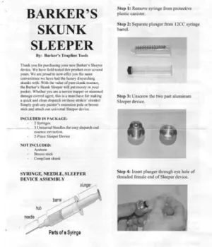 Barkers Skunk Sleeper
