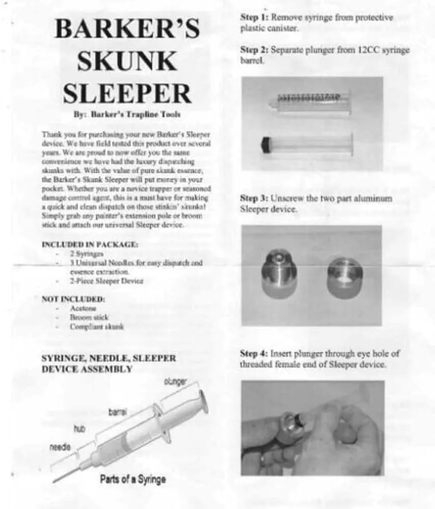 Barkers Skunk Sleeper