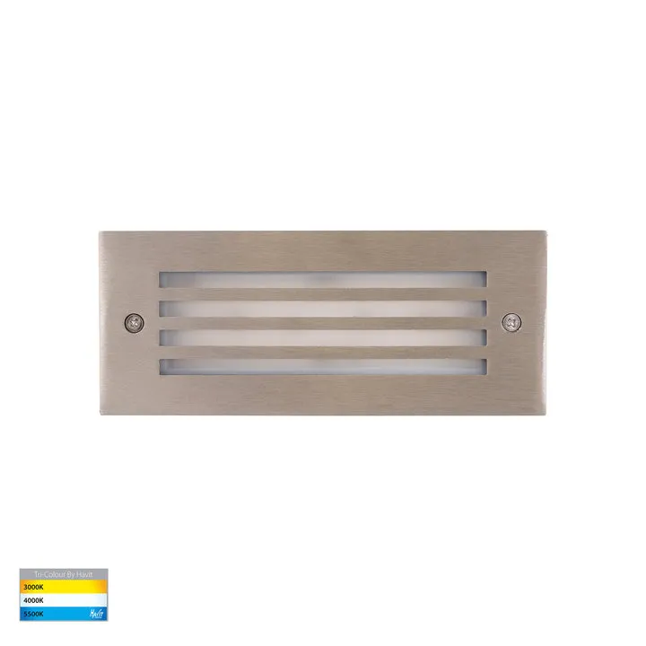 Bata Recessed TRI Colour 6W LED Brick Light With Grill Cover