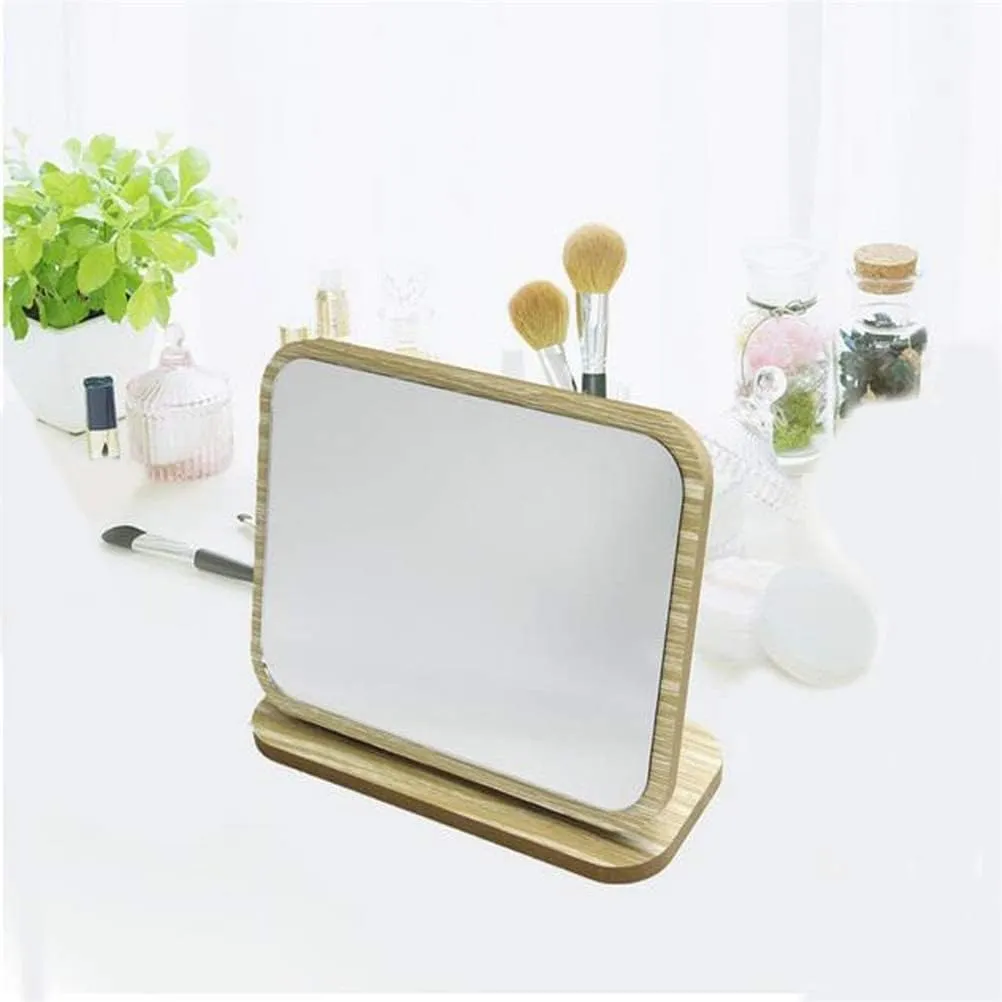 Bathroom Shaving Vanity Mirror Folding Standing Makeup Mirrors (Size : A)