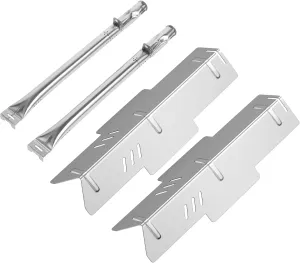 BBQ-PLUS Grill Heat Plates and Burner Replacement for Dyna-Glo BBQ Grill Models DGF350CSP, DGF350CSP-D,Stainless Steel Heat Shield Repair Kit for Dyna-Glo Gas Grill
