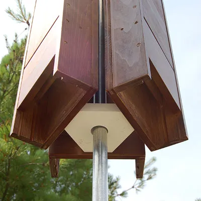 BestNest Premium Stained Double Bat House Kit, 200 bats
