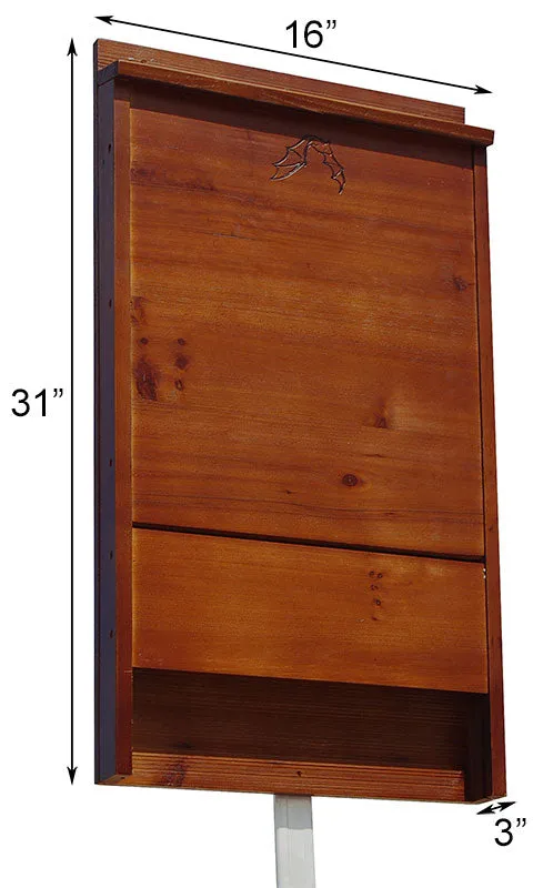BestNest Premium Stained Double Bat House Kit, 200 bats