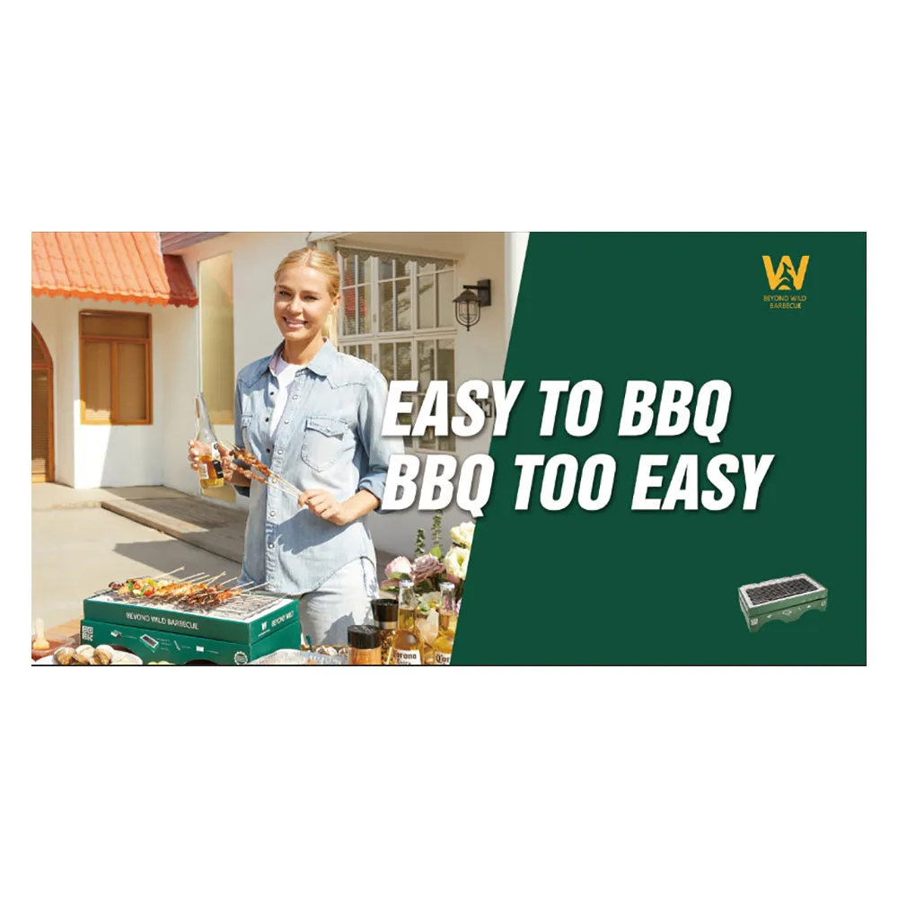 Beyond Wild Disposable Barbecue Grill - Rectangular