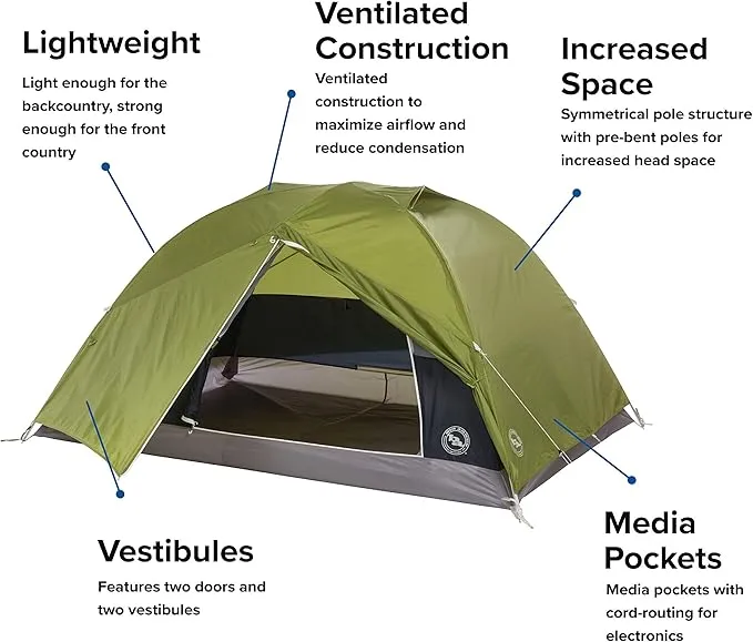 Big Agnes Blacktail & Blacktail Hotel Backpacking & Camping Tents