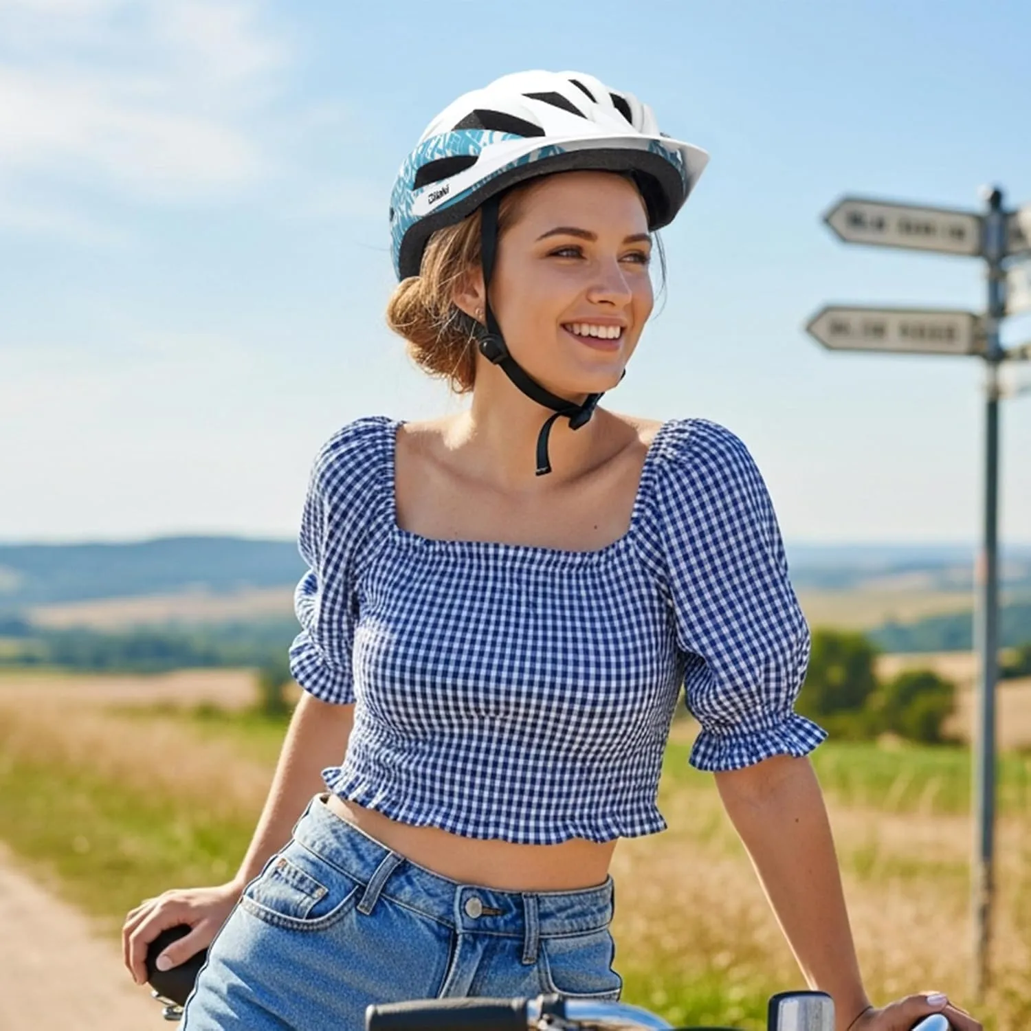 Bike Helmet for Adults Women Men Youth Kids, Lightweight Mountain Road Bicycle Cycling Helmets with Adjustable Dial, 2 Detachable Visor