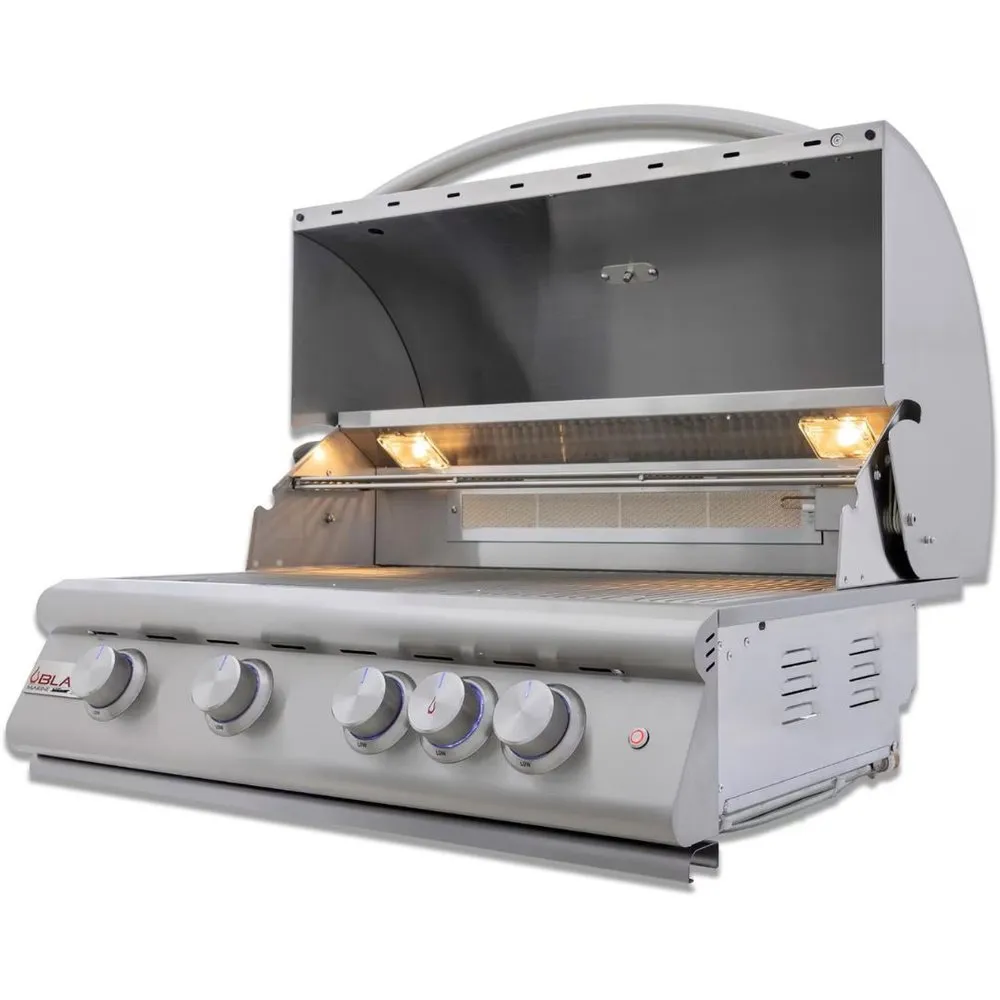 Blaze Premium LTE  Marine Grade 32-Inch 4-Burner Built-In Gas W/ Rear Infrared Burner & Lift-Assist Hood - BLZ-4LTE3MG-(LP/NG)