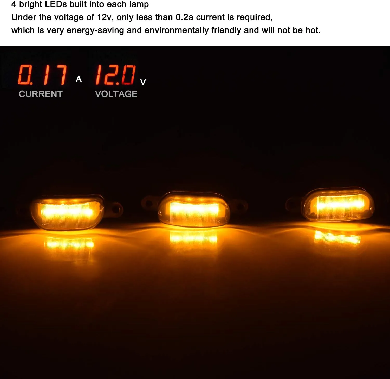 Boigoo Front Grille Light Compatible with Ford F150 Raptor 2004-2019 & Dodge Ram 1500 2013-2018 Raptor Style Aftermarket Grilles, Cars Grid Decorative Amber LED (Yellow Lights Smoked Lens)