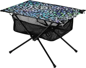 Bolaz Outdoor Folding Portable Picnic Camping Table-Blue Leopard4,Storage Mesh for Camping Gear Accessories, Hiking, Mountaineering, Outdoor Travel