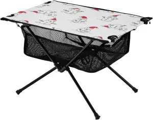 Bolaz Outdoor Folding Portable Picnic Camping Table-Cartoon Snowman Pattern 10,Storage Mesh for Camping Gear Accessories, Hiking, Mountaineering, Outdoor Travel