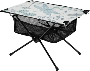 Bolaz Outdoor Folding Portable Picnic Camping Table-Dragonfly Pattern,Storage Mesh for Camping Gear Accessories, Hiking, Mountaineering, Outdoor Travel