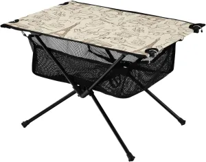 Bolaz Outdoor Folding Portable Picnic Camping Table-Paris Doodle Eiffel Tower4,Storage Mesh for Camping Gear Accessories, Hiking, Mountaineering, Outdoor Travel