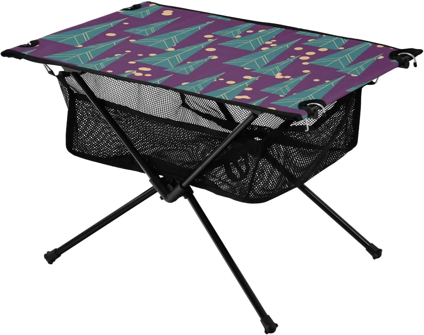 Bolaz Outdoor Folding Portable Picnic Camping Table-Tree Pattern 6,Storage Mesh for Camping Gear Accessories, Hiking, Mountaineering, Outdoor Travel