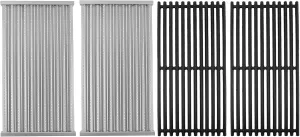 BQMAX Grill Grate for Charbroil Tru-Infrared 466642416 463644220 463632320 463642316 463675016 463644220, Stamped Stainless Steel Emitter and Cooking