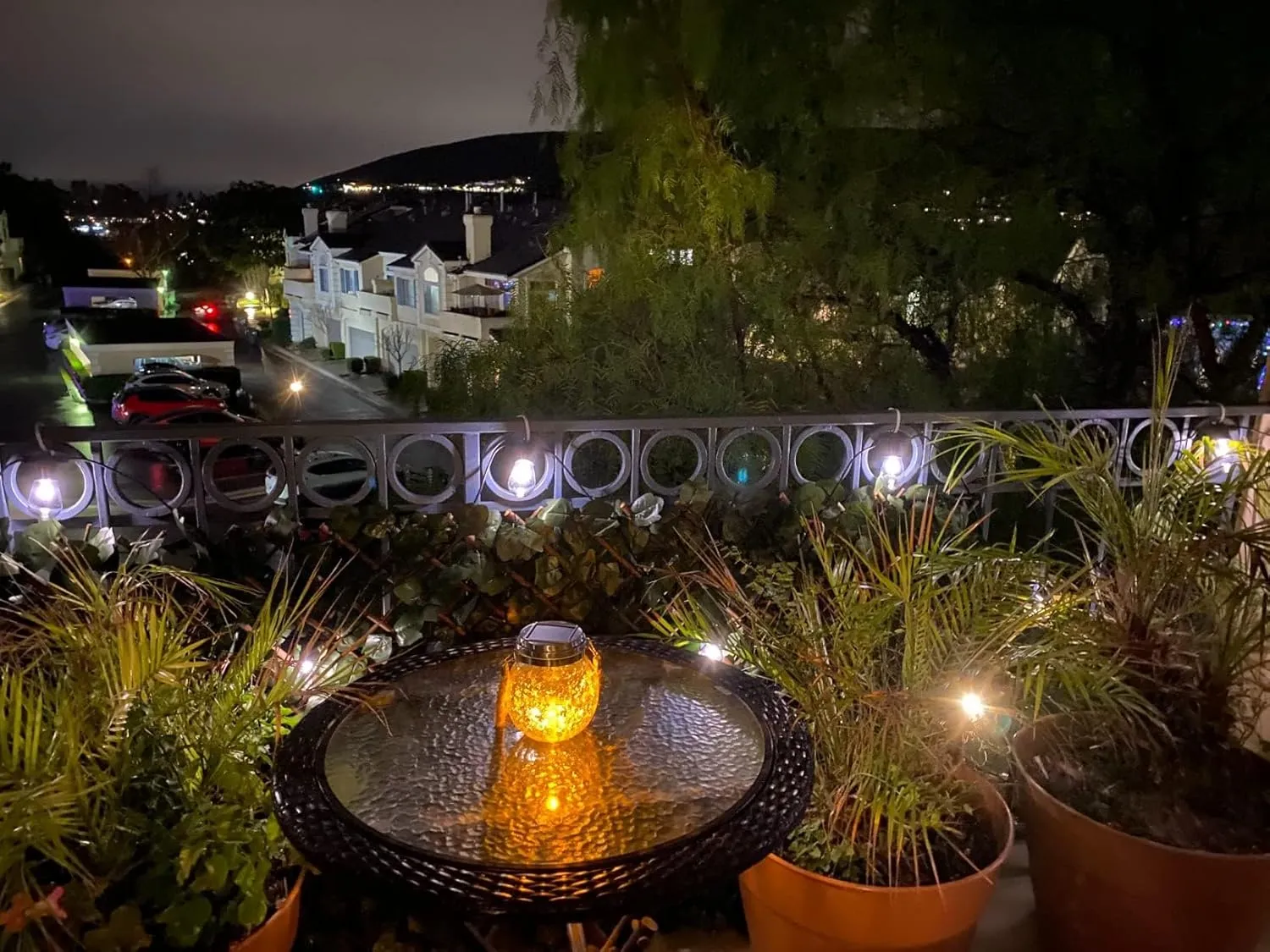 Brightech Ambience Pro Solar Powered Outdoor String Lights, 27 ft Commercial Grade Waterproof Patio Lights, 12 Edison Bulbs, Shatterproof LED String Lights for Outside, Porch - 1W Soft White