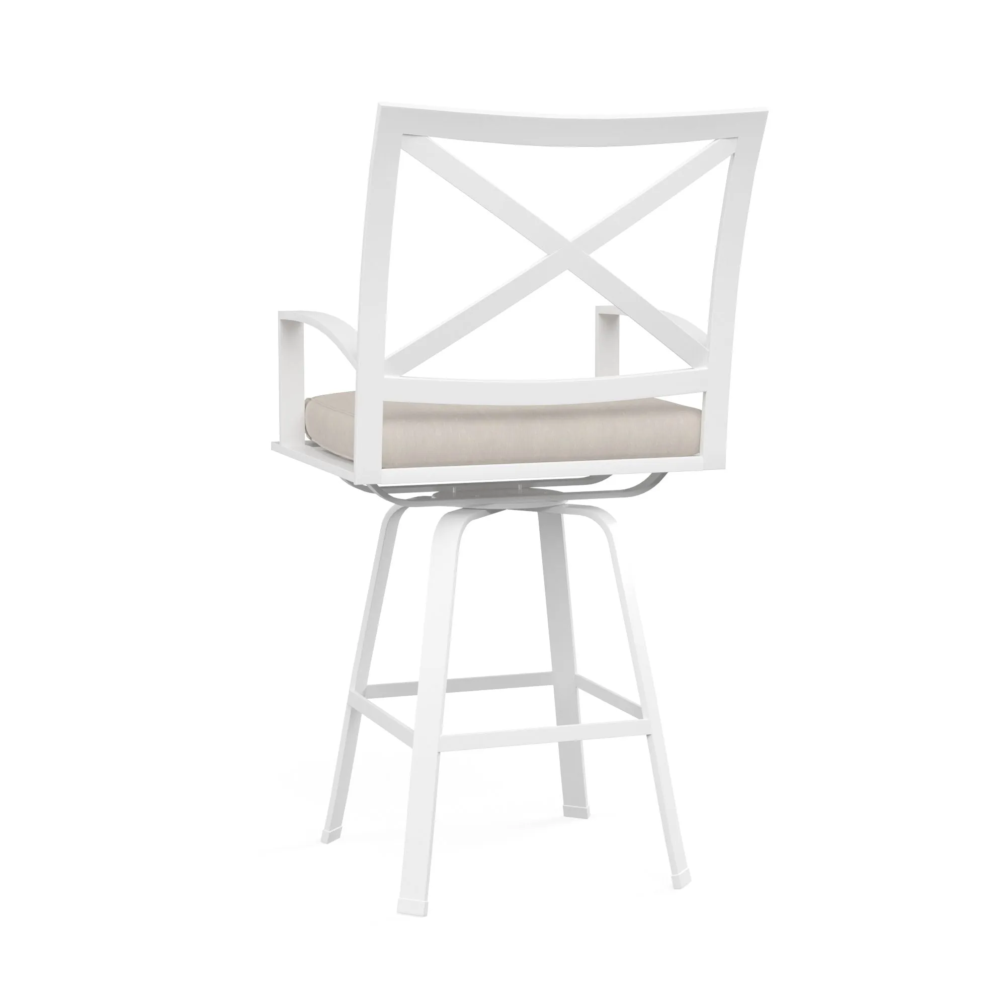 Bristol - Swivel Barstool, With Self Welt