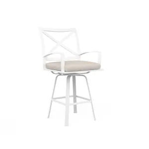 Bristol - Swivel Barstool, With Self Welt