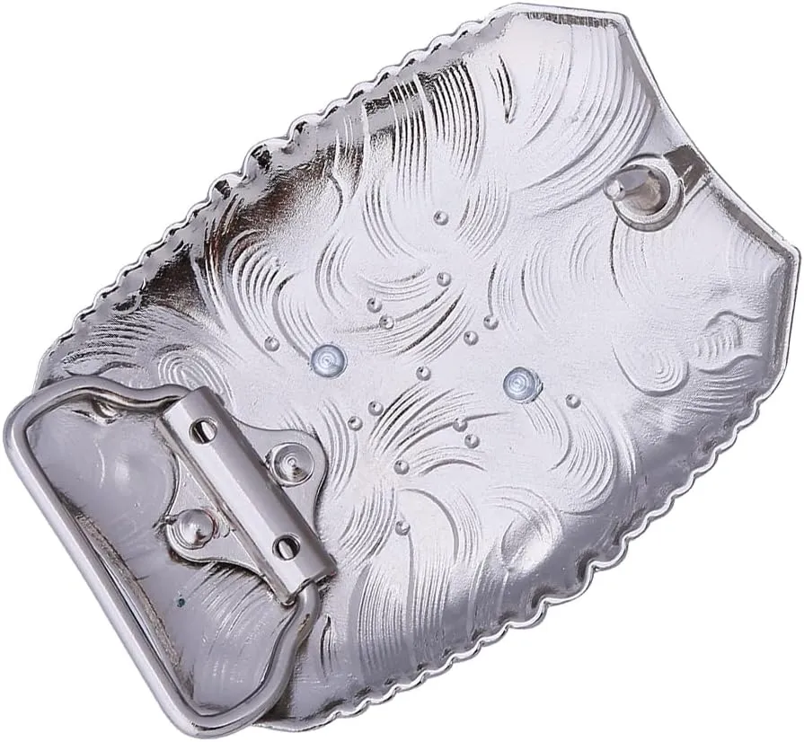 Btilasif Turquoise Belt Buckle Western Cowboy Rodeo Initial Letters ABCDEFG to Z Belt Buckle for Men