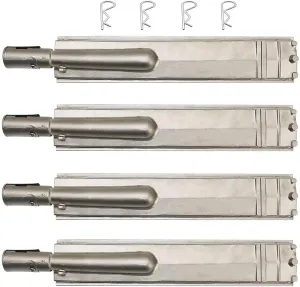 BUBurner (4-Pack) 16 Inch Heavy Duty Stainless Steel Burner for Bull, Outdoor Premium Gas BBQ Grill Burner Replacement for Bull Cal Flame Blaze Aussie Bakers Chefs Turbo Thermos Char