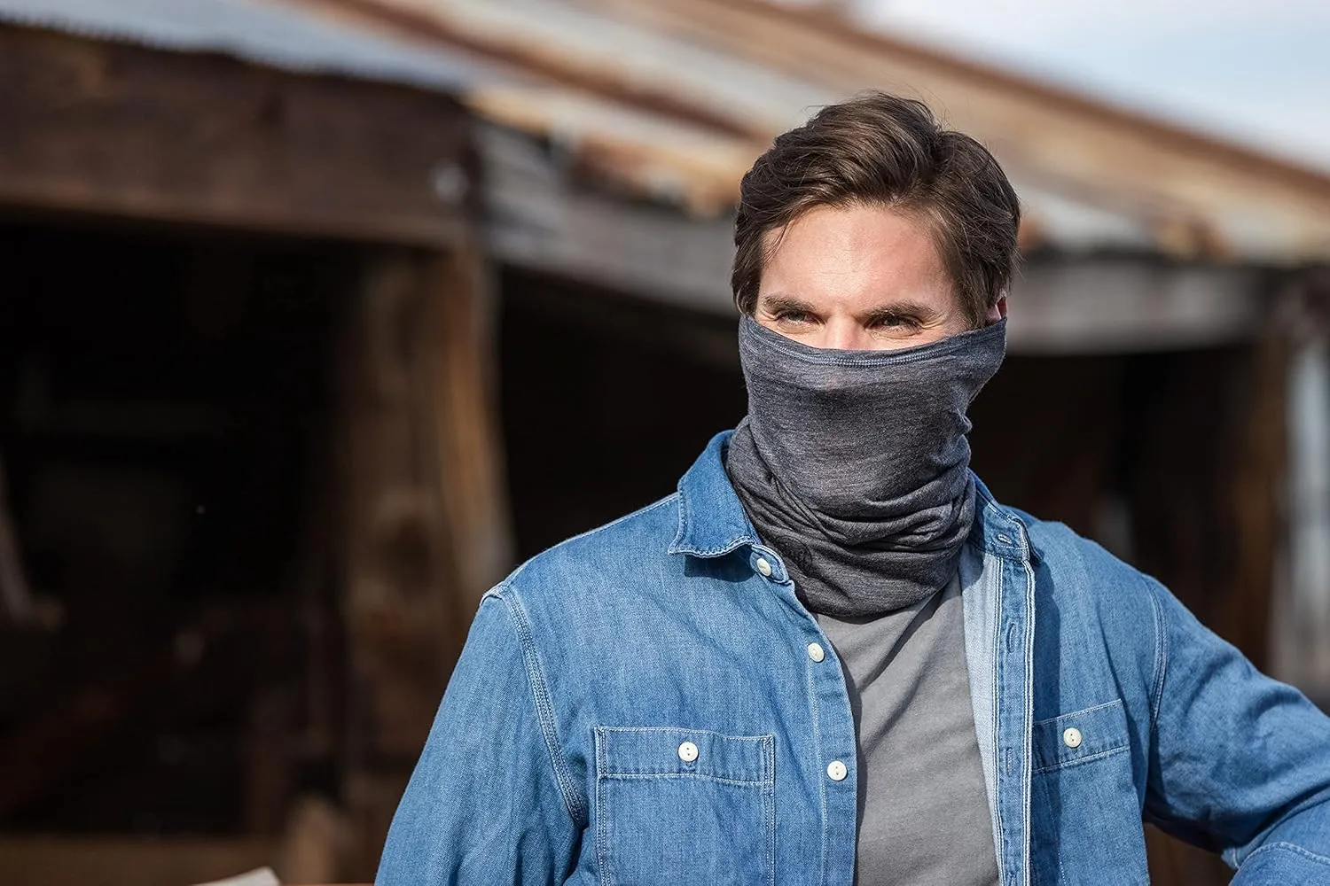 BUFF Midweight Merino Wool Neck Gaiter 100% Ethically Sourced Wool, Versatile, Temperature Regulating Face Mask, Adult Size