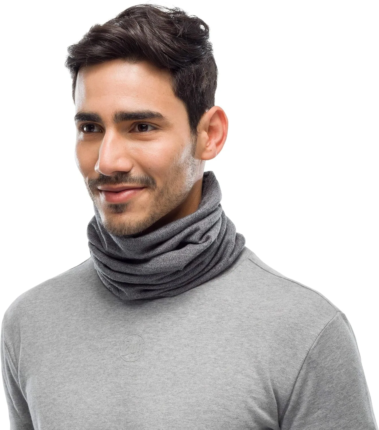 BUFF Midweight Merino Wool Neck Gaiter 100% Ethically Sourced Wool, Versatile, Temperature Regulating Face Mask, Adult Size