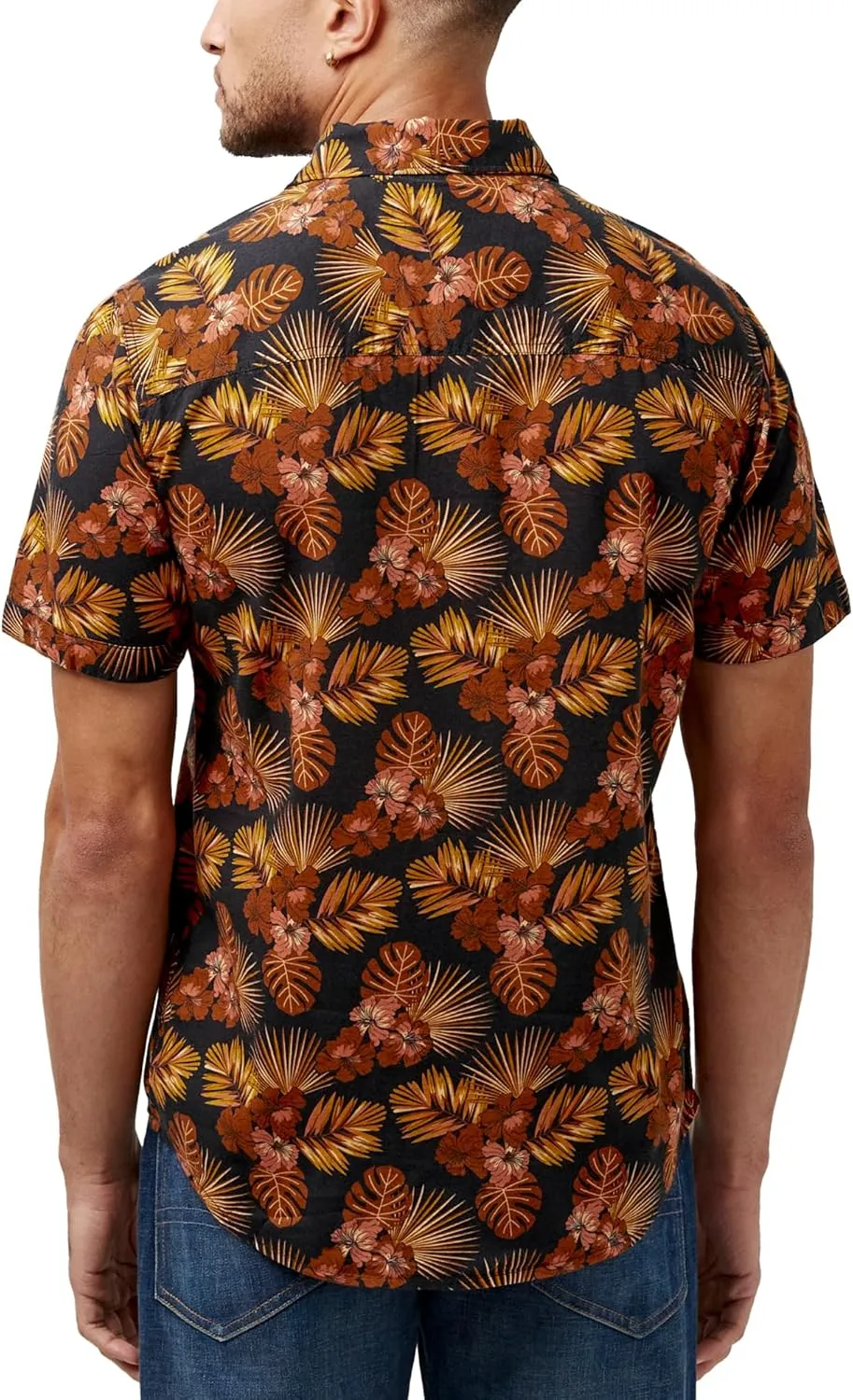 Buffalo David Bitton Men's Short Sleeve Printed Button Down