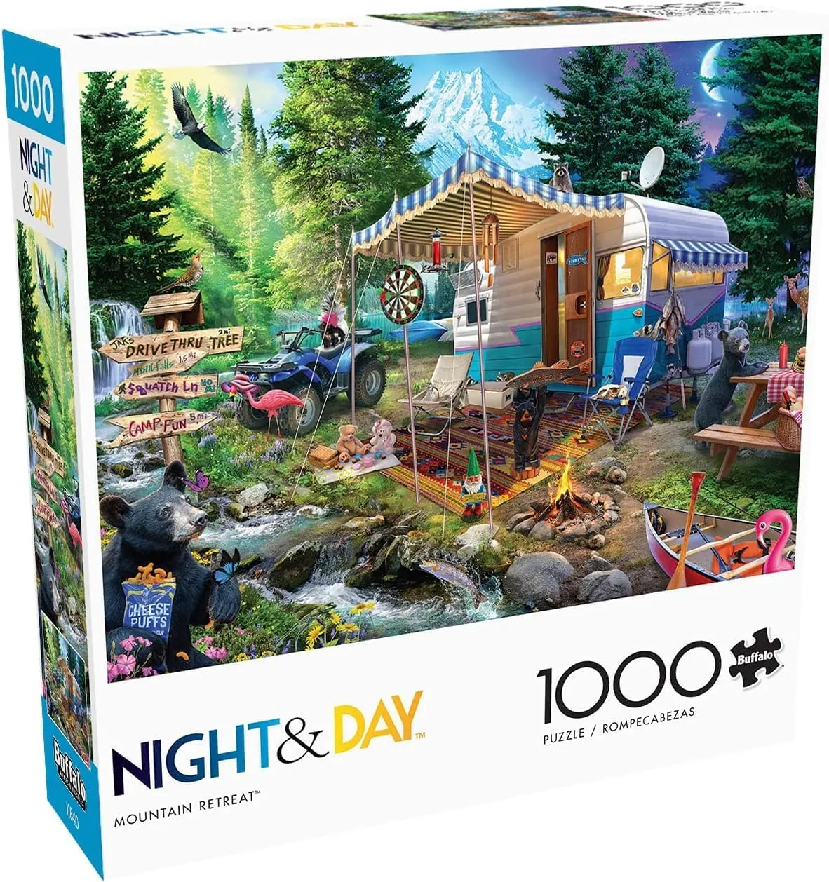 Buffalo Games - Jeff Haynie - Mountain Retreat - 1000 Piece Jigsaw Puzzle For Adults -Challenging Puzzle Perfect for Game Nights - Finished Size is 26.75 x 19.75