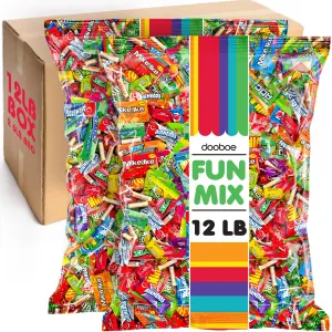 Bulk Candy - Wholesale Big Bulk Candies - Individually Wrapped Candies - Schools, Offices, Camps, Claw Machine (12 Pounds)