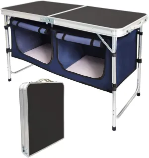 Camp Field Camping Table with Adjustable Legs for Beach, Backyards, BBQ, Party and Picnic Table …