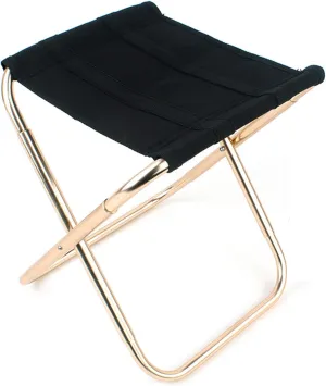 Camping Folding Chairs Outdoor,Small Portable Folding Stool Collapsible Camp Stool Lightweight Aluminium Stools for Fishing/Picnic/Travel/Hiking Beach Garden Traveling