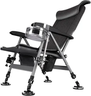 Camping Folding Stools Fishing Chair Aluminum Alloy Camping Chair for All TerrainFolding Stool Portable Outdoor Folding Travel Chair