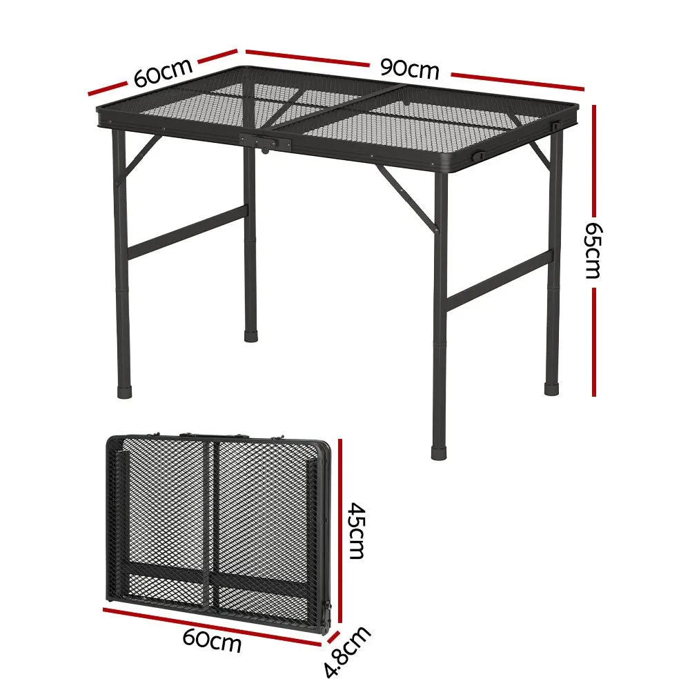 Camping Table Folding  90cm Portable Outdoor Picnic Garden BBQ