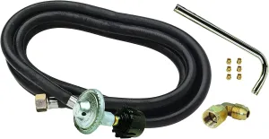 Char-Broil 2429018W06 Medallion Series Built-in Grill & Side Burner LP Conversion Kit, Black