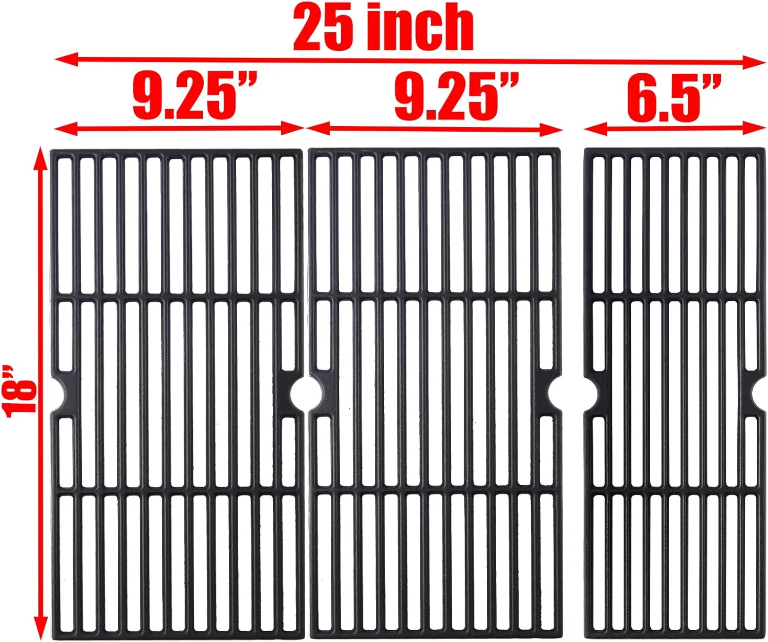 Charbrofire 463342119 463347017 Grates Grill Replacement Parts for Charbroil Grill Grates 463335517 463376017 463347418 463347519 463342118 463347518 463332718 G470-0003-W1 G470-0002-W1