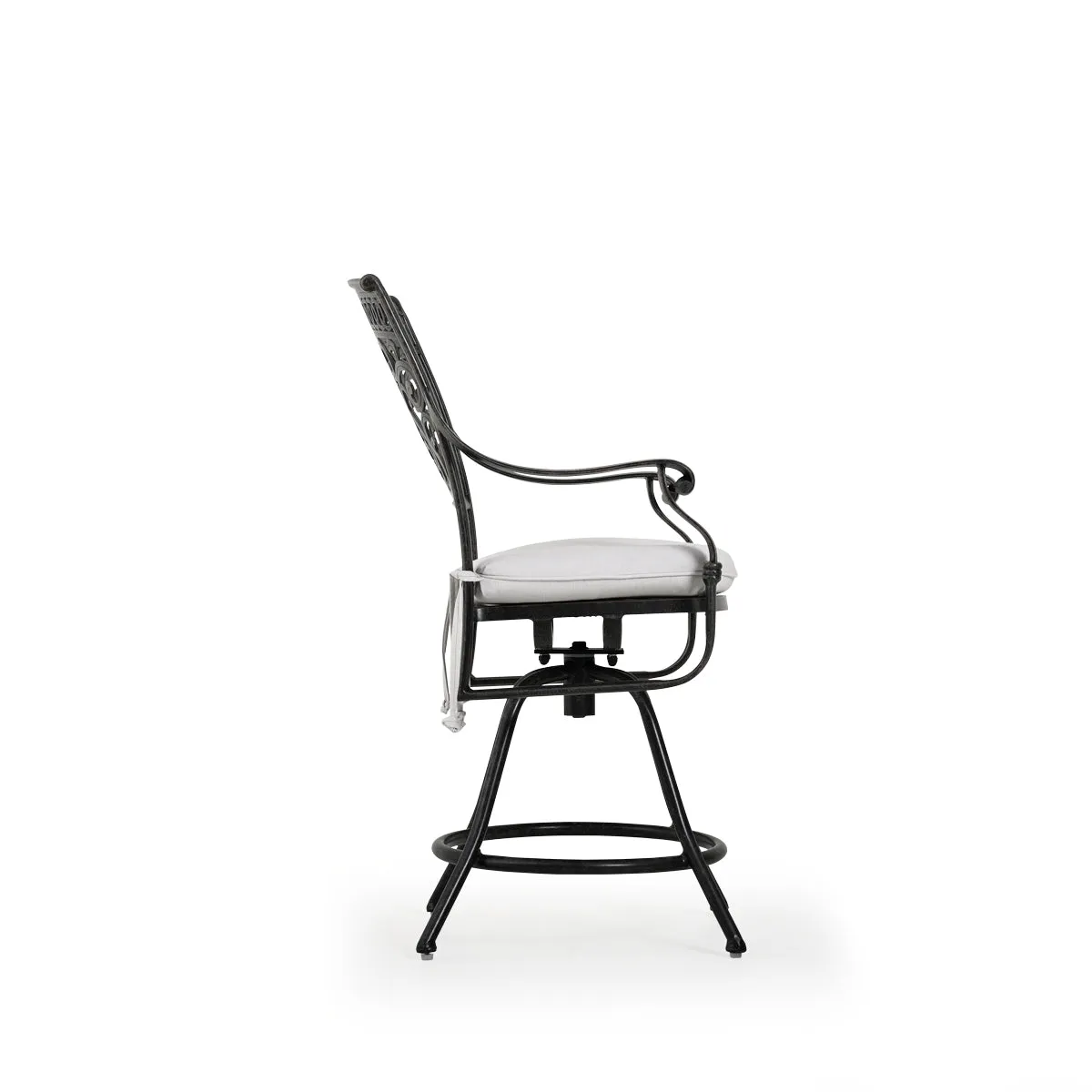 Charleston Outdoor Cast Aluminum Swivel Counter Height Stool