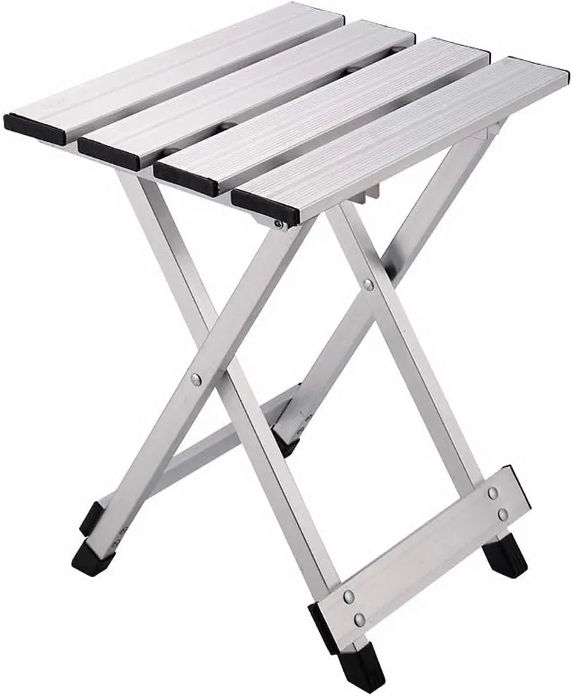 CHEWYNP Aluminum Alloy Portable Folding Stool, Outdoor Fishing | Casual Home Stool | Non-Slip Shower Chair, Bathroom aids & Safety Perching Stool Bath Stool