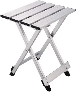 CHEWYNP Aluminum Alloy Portable Folding Stool, Outdoor Fishing | Casual Home Stool | Non-Slip Shower Chair, Bathroom aids & Safety Perching Stool Bath Stool