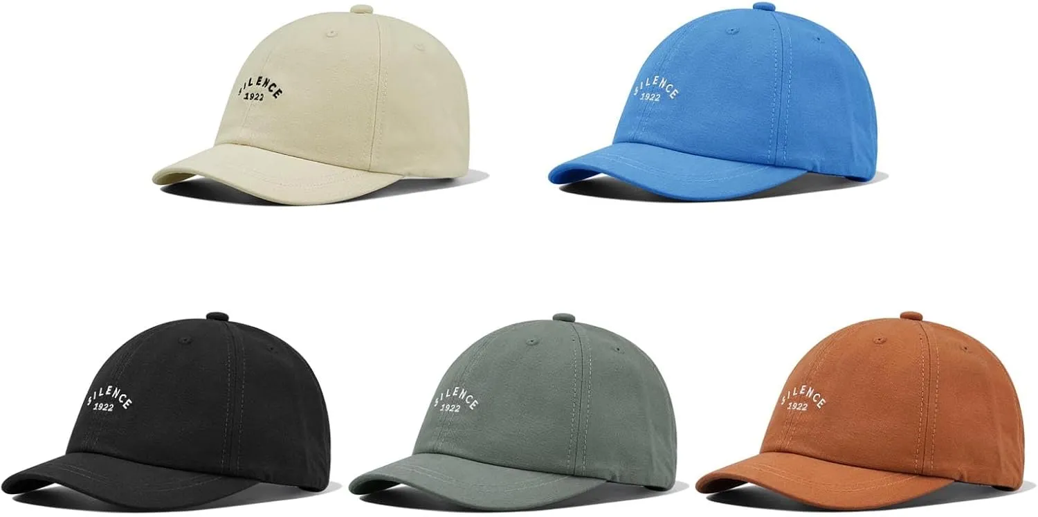 Clakllie Short Brim Baseball Fitted Cap Fashion 5 Panel Camp Caps Low Profile Dad Hat Snapback Hip Hop Cap Trucker Hats