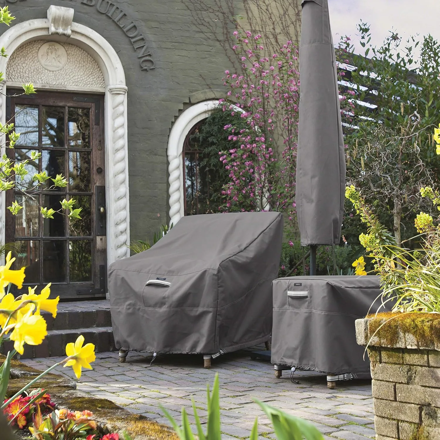 Classic Accessories Ravenna Water-Resistant 72 Inch BBQ Grill Cover, Dark Taupe, Grill Cover, Grill Cover for Outdoor Grill, BBQ Cover