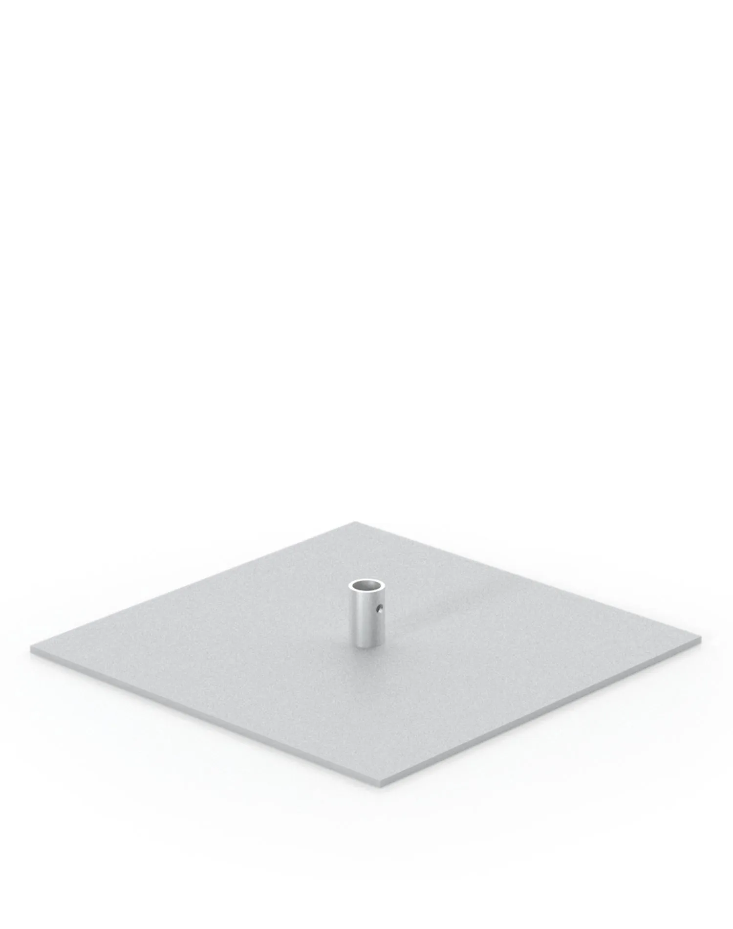 Classic Banner Stand 24 Wide Square Base | Silver