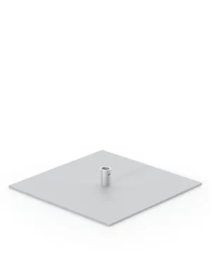 Classic Banner Stand 24 Wide Square Base | Silver
