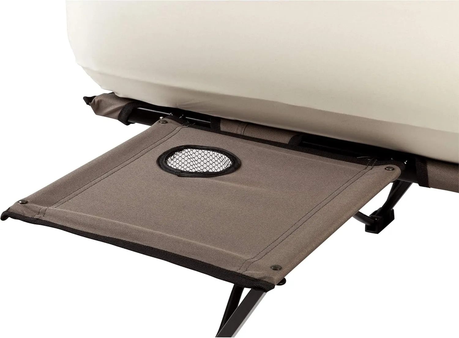 Coleman Camping Cot Air Mattress & Pump Combo Folding Camp Cot & Air Bed with Side Table & Battery-Operated Pump Great for Comfortable Outdoor Sleeping & Camping