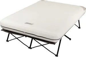 Coleman Camping Cot Air Mattress & Pump Combo Folding Camp Cot & Air Bed with Side Table & Battery-Operated Pump Great for Comfortable Outdoor Sleeping & Camping