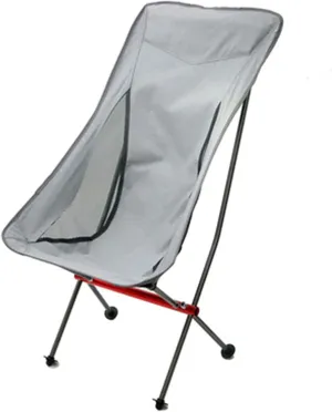 Compactniture Outdoor Folding Chair Portable Ultra-Light Aluminum Stool Camping Beach Barbecue Moon Chair Tourism and Leisure Fishing Chair Occupies Little Space,Gray, Grey
